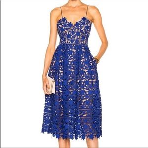 Self Portrait blue Azaelea dress us1 10